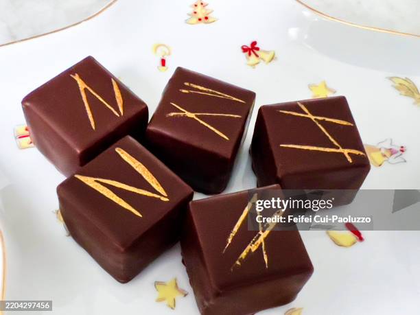 chocolate grand cru in tube shape - swiss culture stock pictures, royalty-free photos & images