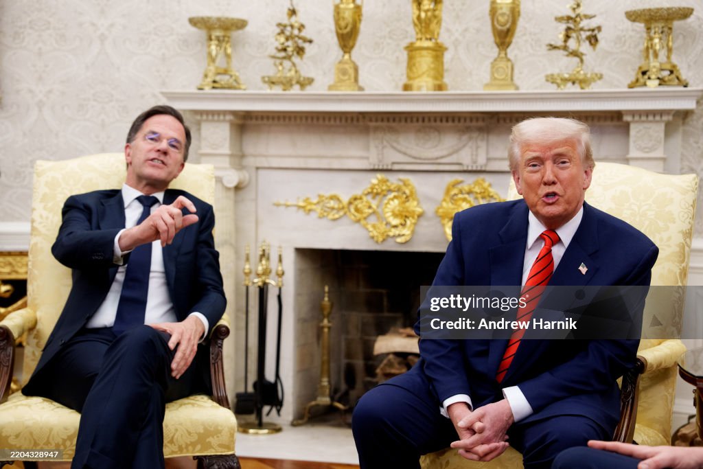 Mark Rutte Office U.S. President Donald Trump and NATO Secretary General Mark Rutte ...