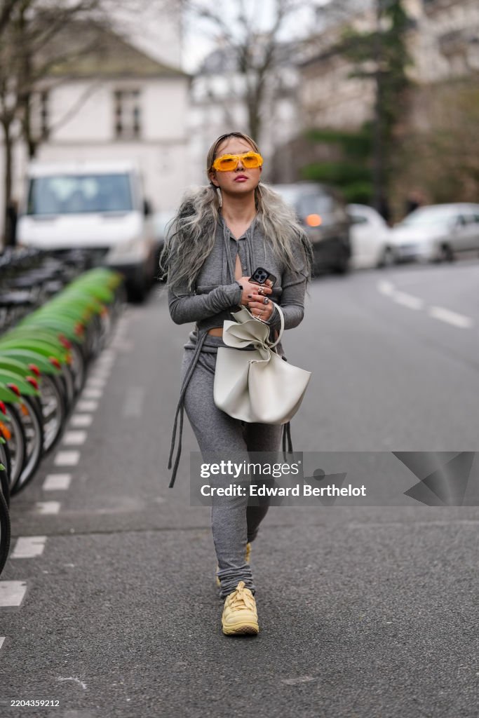 Street Style - Paris Fashion Week - Womenswear Fall/Winter 2025/2026 - Day Seven
