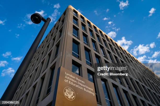 The US Department of Education headquarters in Washington, DC, US, on Thursday, March 13, 2025. President Donald Trump was sued by a group of mostly...