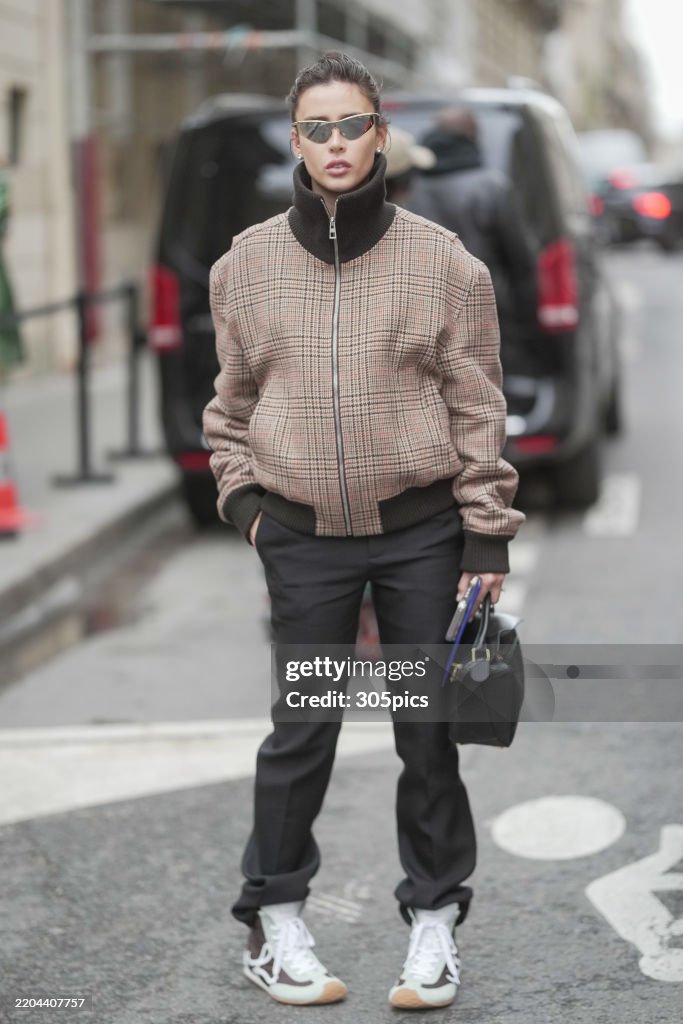 Street Style - Paris Fashion Week - Womenswear Fall/Winter 2025/2026 - Day Eight