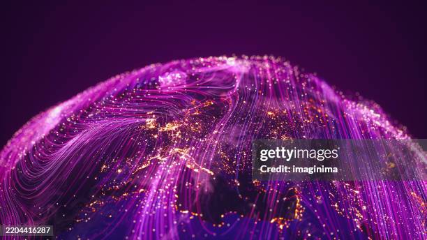 global data flow - jordglob bildbanksfoton och bilder