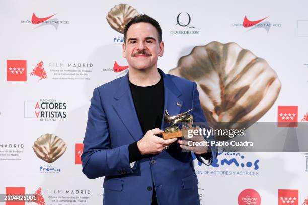 Jorge Usón attends the press room during the Unión De Actores Awards 2025 at Teatro Circo Price on March 10, 2025 in Madrid, Spain.