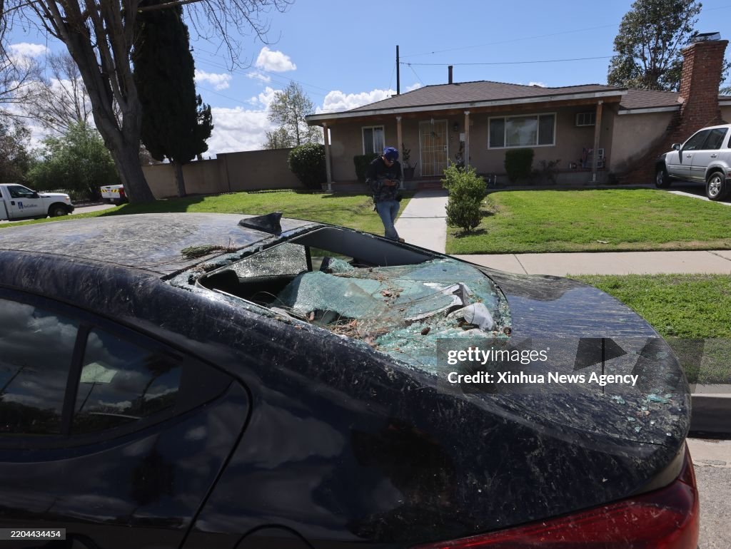 U.S.-CALIFORNIA-LOS ANGELES-PICO RIVERA-TORNADO-AFTERMATH
