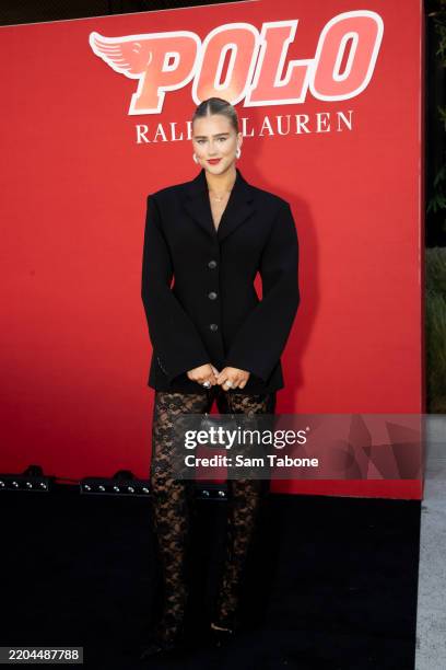 Sopha Dopha arrives to see Lando Norris makes his first public debut as a Ralph Lauren ambassador ahead of the Australian Grand Prix at Stokehouse...