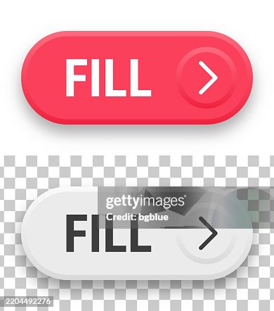 Fill - 3D click web buttons on blank background Fill - 3D click web buttons on blank background