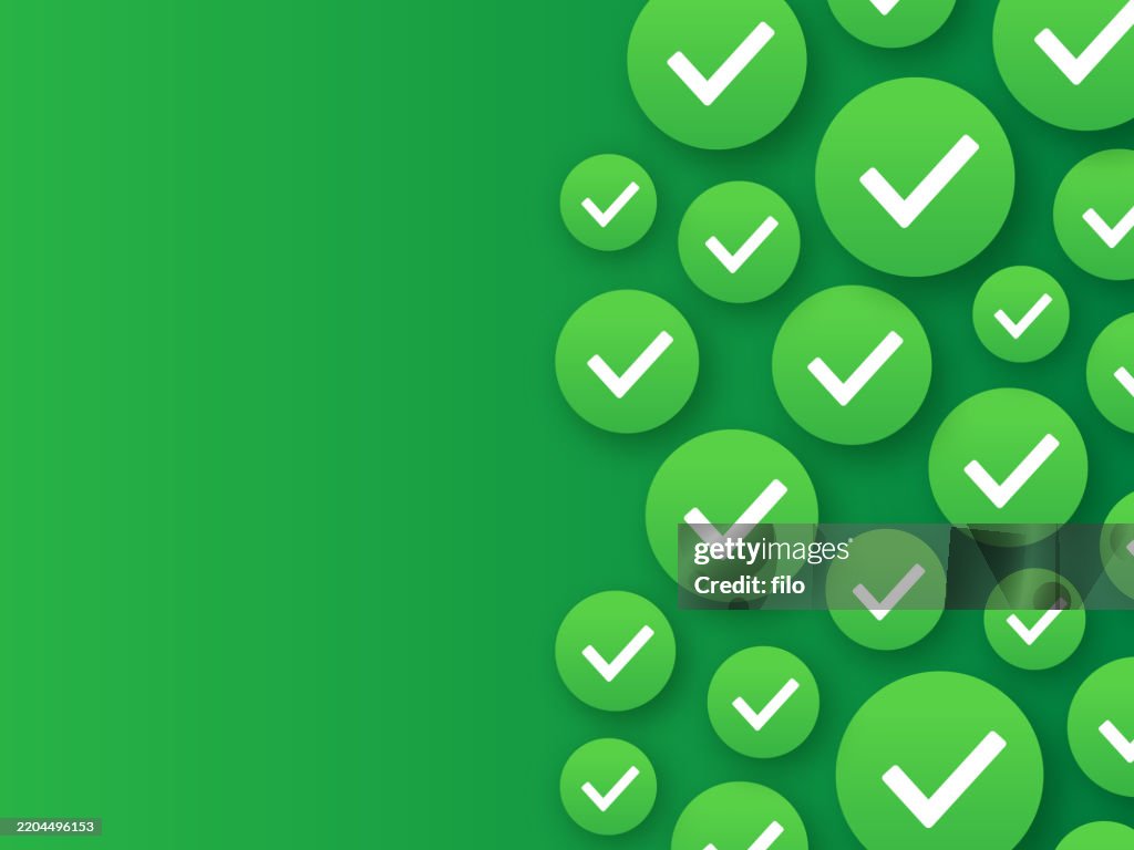 Checkmark Confirmation Verification Background