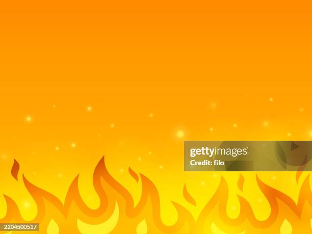 fire heat hot burning cooking flame edge background - cooking competition stock illustrations