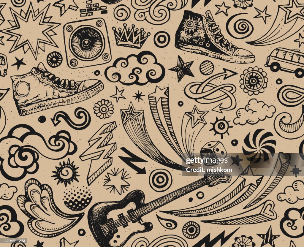 Seamless Doodle Pattern