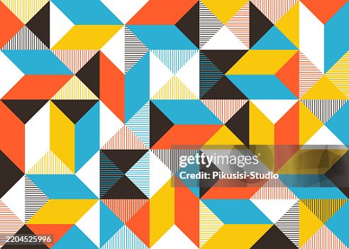 Colorful Geometric Triangle Seamless Pattern Colorful Geometric Triangle Seamless Pattern