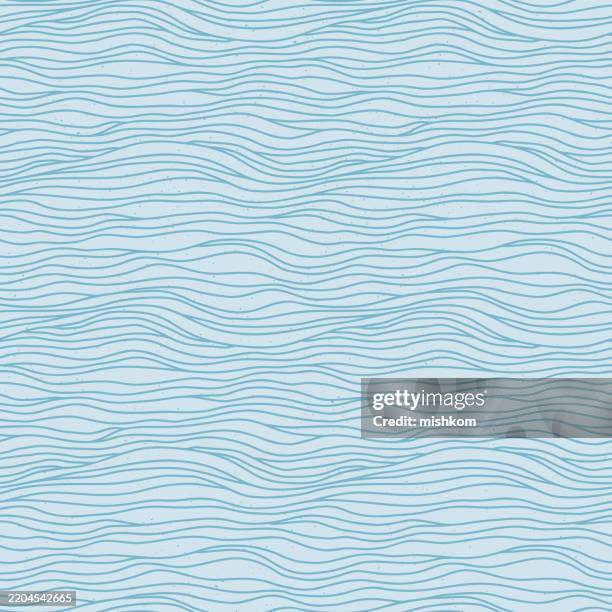 illustrazioni stock, clip art, cartoni animati e icone di tendenza di modello d'onda senza soluzione di continuità - motivo a onde