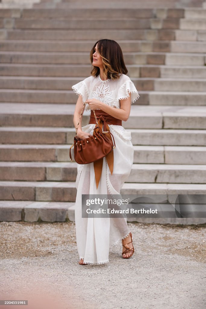 Street Style - Paris Fashion Week - Womenswear Fall/Winter 2025/2026 - Day Eight