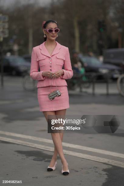 Ann Lou attends the Chanel Womenswear Fall/Winter 2025-2026 show as part of Paris Fashion Week at Grand Palais on March 11, 2025 in Paris, France.