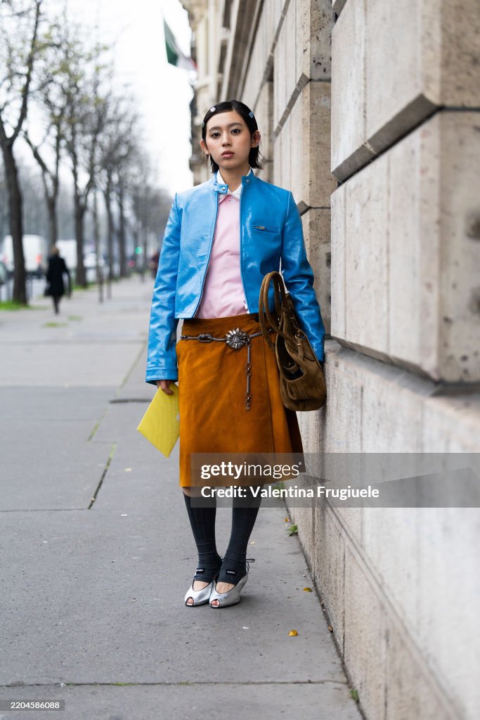 Street Style - Paris Fashion Week - Womenswear Fall/Winter 2025/2026 - Day Nine
