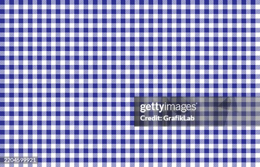 Blue White Gingham Checkered Pattern with Symmetrical Design Blue White Gingham Checkered Pattern with Symmetrical Design