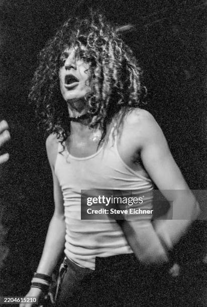 American Rock singer Jesse Malin, of the group D Generation, performs onstage at an unspecified venue, New York, New York, August 18, 1992.