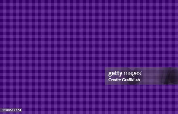 purple plaid pattern background - flannel stock illustrations