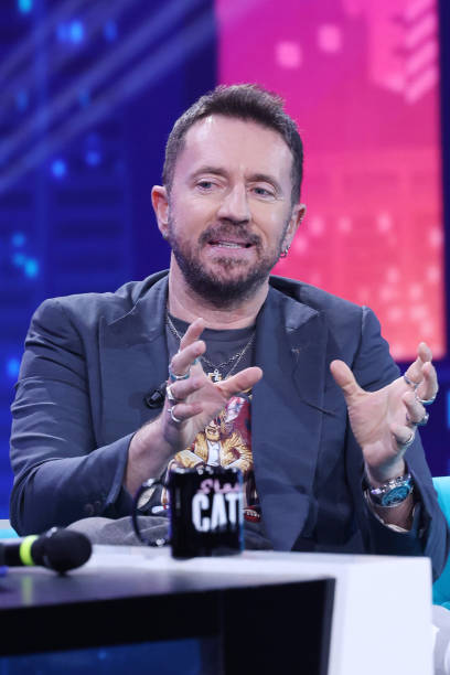 Andrea Scanzi attends the "Stasera C'è Cattelan" TV Show on March 11, 2025 in Milan, Italy.