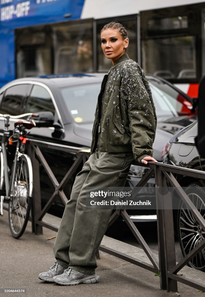 Street Style - Paris Fashion Week - Womenswear Fall/Winter 2025/2026 - Day Nine