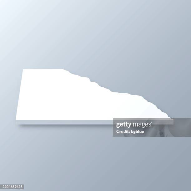 winona county, minnesota. 3d map on gray background - winona minnesota stock illustrations