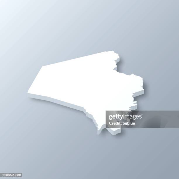 fayette county, kentucky. 3d map on gray background - lexington ky stock illustrations