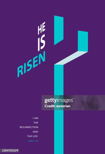 the risen savior concept - good friday stock illustrations