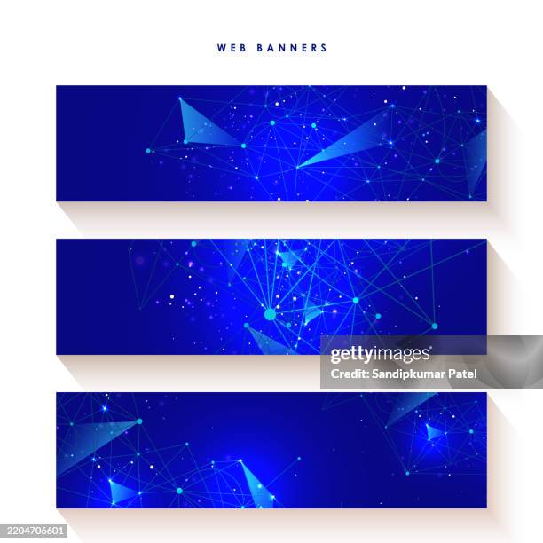 vector banners design for medicine, science and digital technology. - abstract pattern background vector clinical stock illustrations