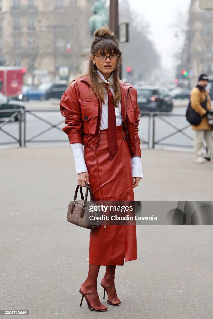 Street Style - Paris Fashion Week - Womenswear Fall/Winter 2025/2026 - Day Nine