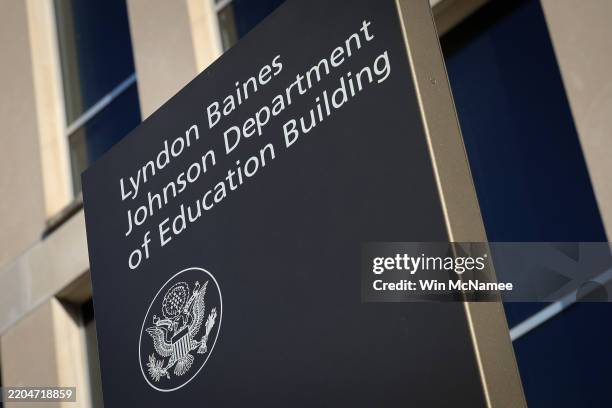 The headquarters of the Department of Education are shown March 12, 2025 in Washington, DC. The Department of Education announced yesterday that it...