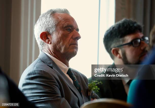 Health and Human Services Secretary Robert F. Kennedy Jr. Attends a St. Patrick's Day breakfast for Irish Taoiseach Micheál Martin at the vice...