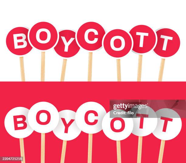 Boycot Sign Boycott Protest Signs High-Res Vector Graphic - Getty Images