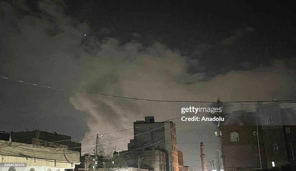 Houthis say US-Israeli airstrikes target Yemen's capital Sanaa
