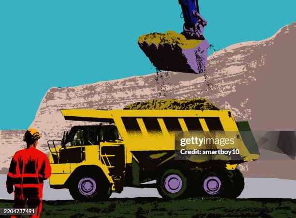 mining - lithium stock-grafiken, -clipart, -cartoons und -symbole