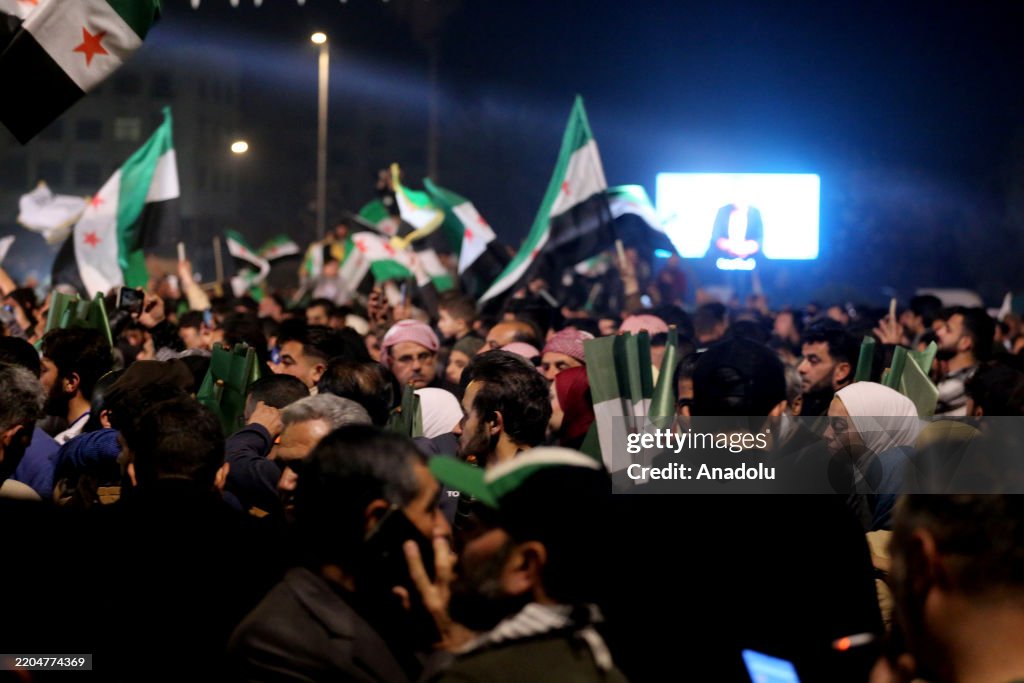 Syrians celebrate 14th anniversary of revolution in Aleppo