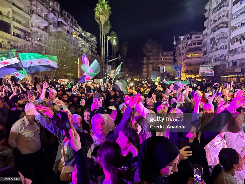 Syrians celebrate 14th anniversary of revolution in Latakia