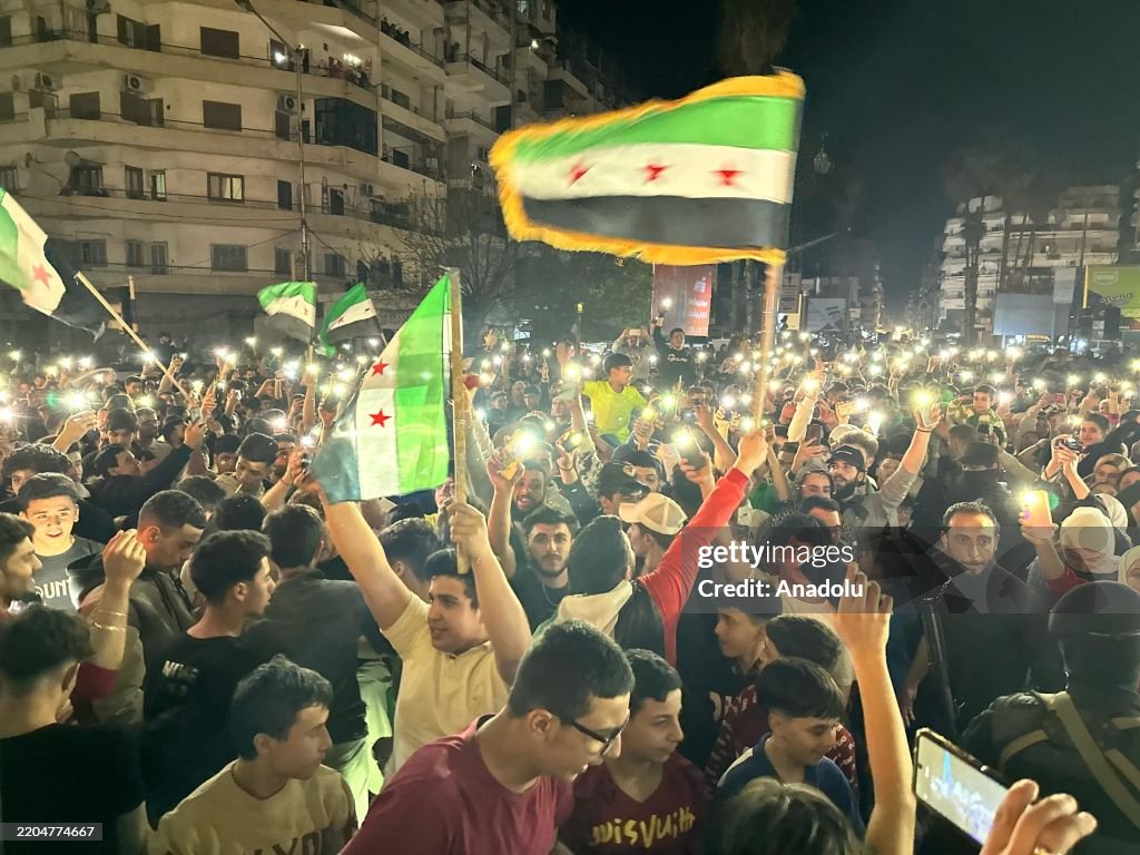 Syrians celebrate 14th anniversary of revolution in Latakia