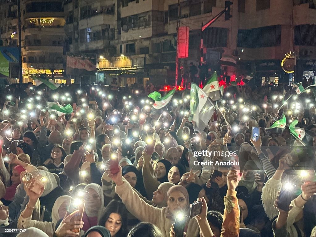 Syrians celebrate 14th anniversary of revolution in Latakia