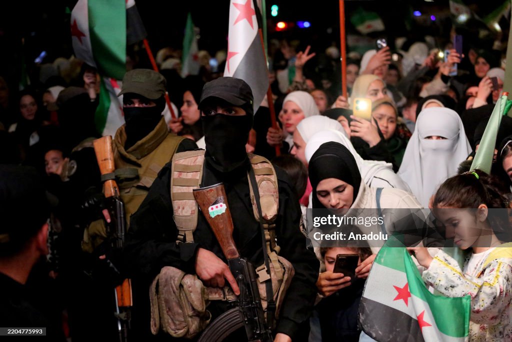 Syrians celebrate 14th anniversary of revolution in Aleppo