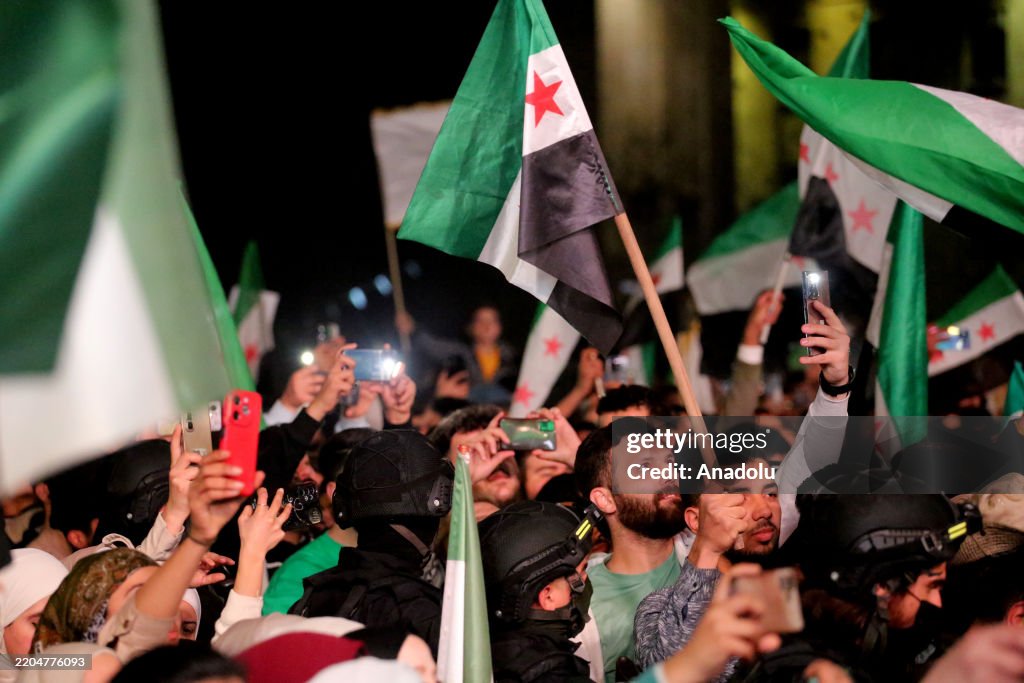 Syrians celebrate 14th anniversary of revolution in Aleppo