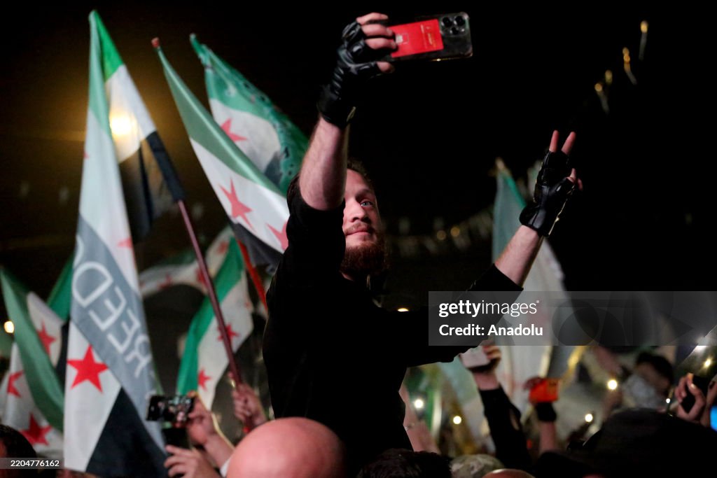 Syrians celebrate 14th anniversary of revolution in Aleppo