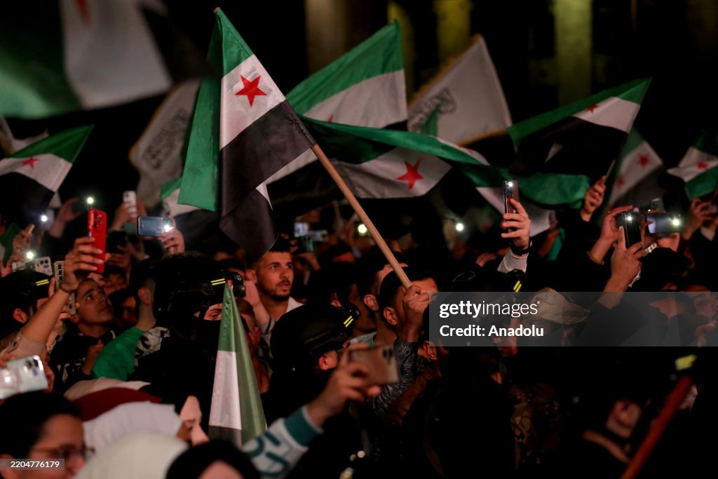 Syrians celebrate 14th anniversary of revolution in Aleppo