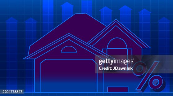 Free Rate Update Mortgage Rates Web Banner Design Template Concept With Average Home Or ...