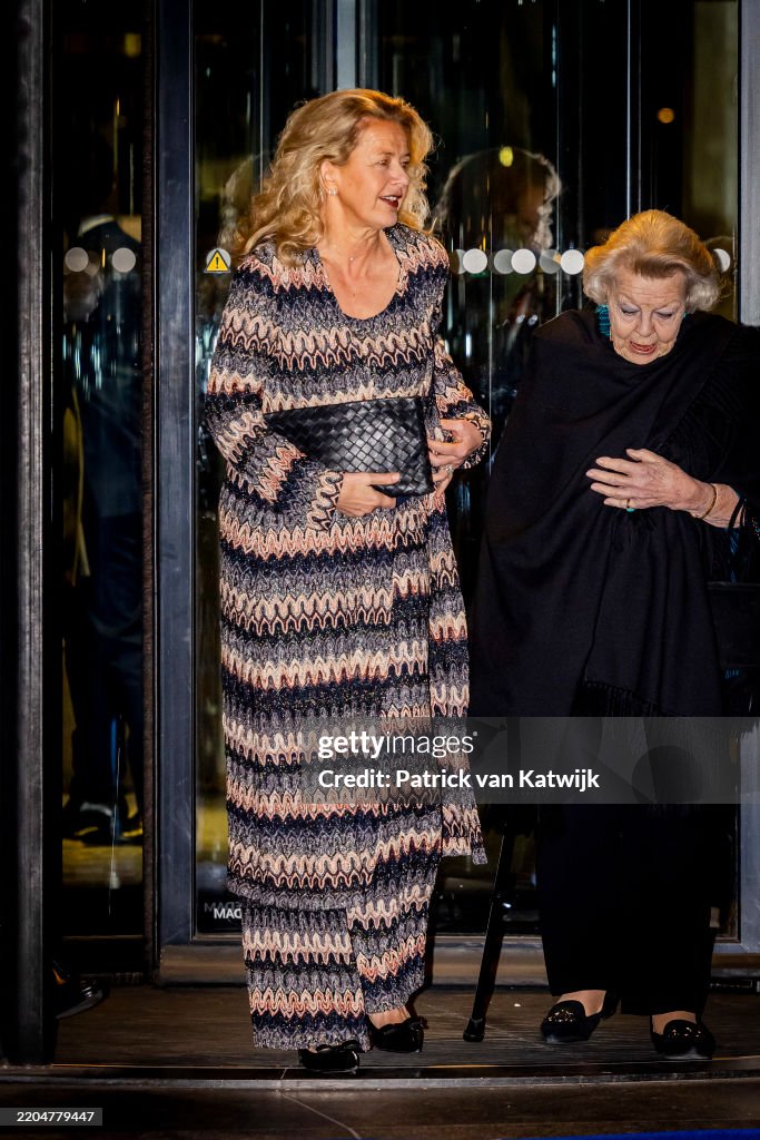 Princess Mabel Of The Netherlands and Princess Beatrix The Netherlands Attend The Prince Friso Engineer Award In The Hague