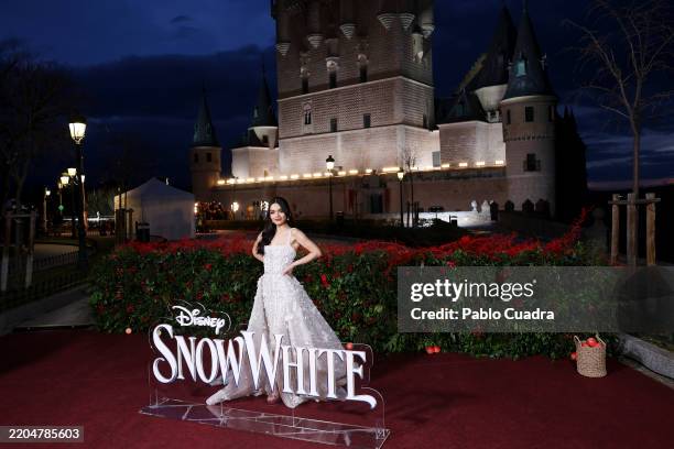 Rachel Zegler at the European event for Disney’s "Snow White" at Alcazar de Segovia on March 12, 2025 in Segovia, Spain.