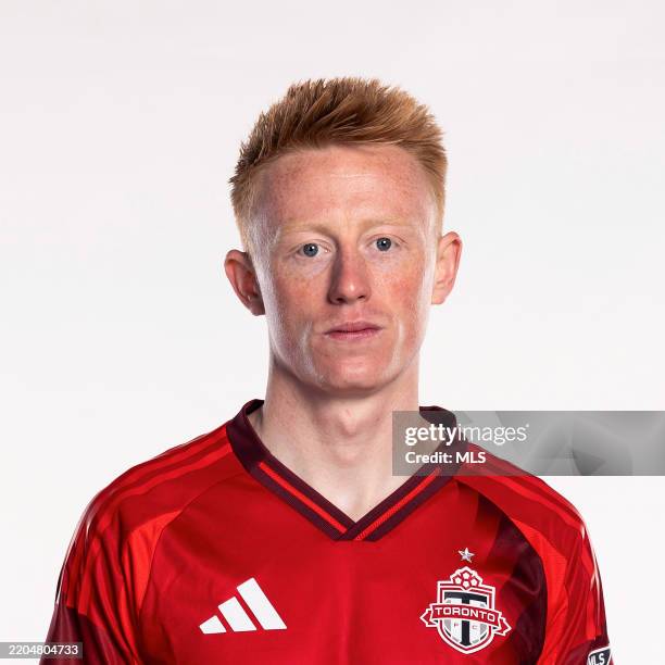 Matty Longstaff of Toronto FC poses for a portrait during the MLS 2025 Media Day on February 07, 2025 in Toronto, Ontario, Canada.