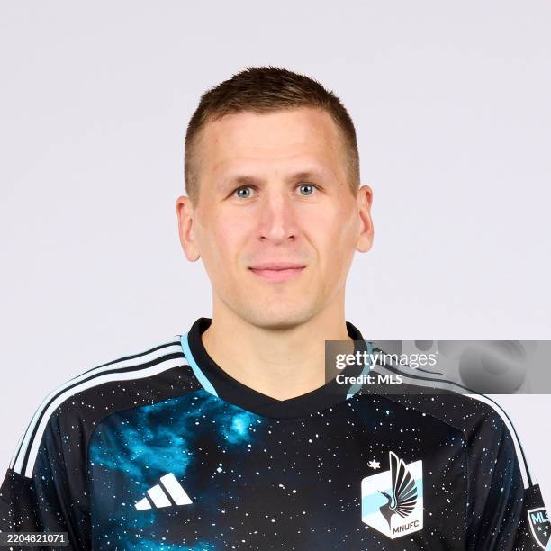 Robin Lod of Minnesota United poses for a portrait during the MLS 2025 Media Day on February 03, 2025 in St Paul, Minnesota