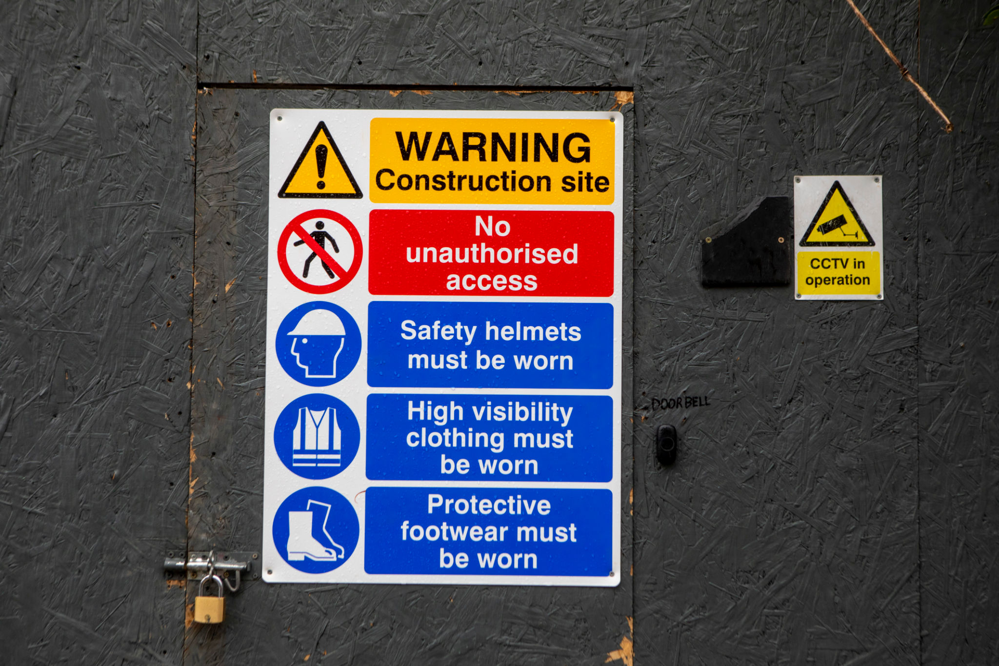 security cameras construction