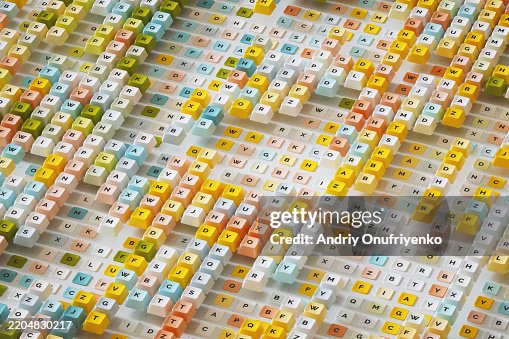 Multicoloured keyboard pattern. Multicoloured keyboard pattern.