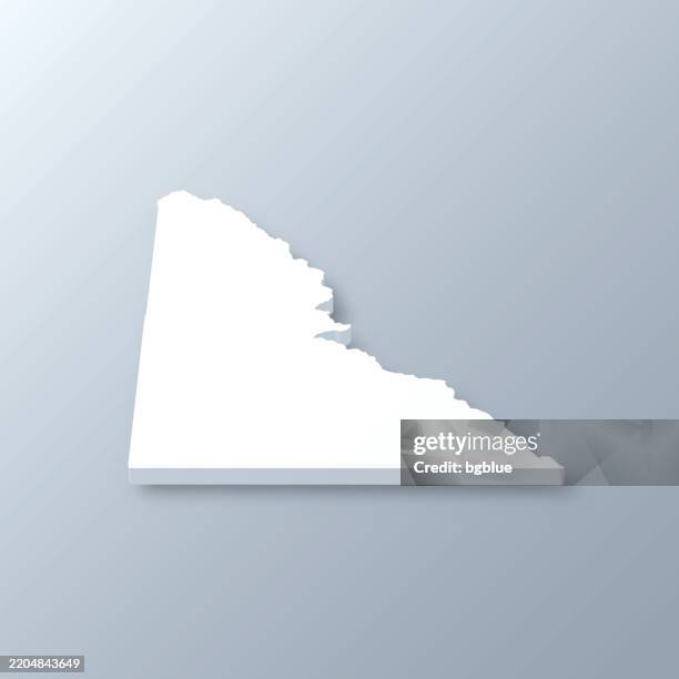 shoshone county, idaho. 3d map on gray background - wallace stock illustrations