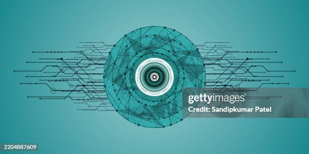 ui hud screen tech system innovation concept background template. - hud elements stock illustrations